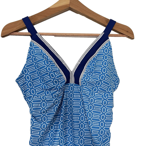 Talbots x Cabana Life Embroidered One Piece Swimsuit Small Tropical Beach UPF 50 - Picture 8 of 9